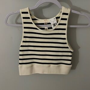 Dry Goods striped crop top